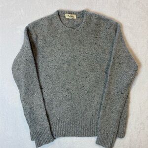 Madewell Gray Crew Neck Sweater merino wool/alpaca blend medium